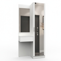 Набор мебели для прихожей "Марсель-104" МР 01-104 В2160 Ш1000 Г420 (ЛДСП Белый премиум)